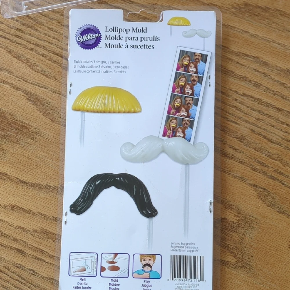 Wilton Mustache Lollipop Molds Set Of 3